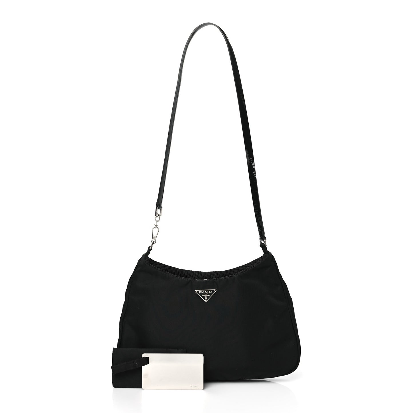 Tessuto Nylon Small Shoulder Bag Black