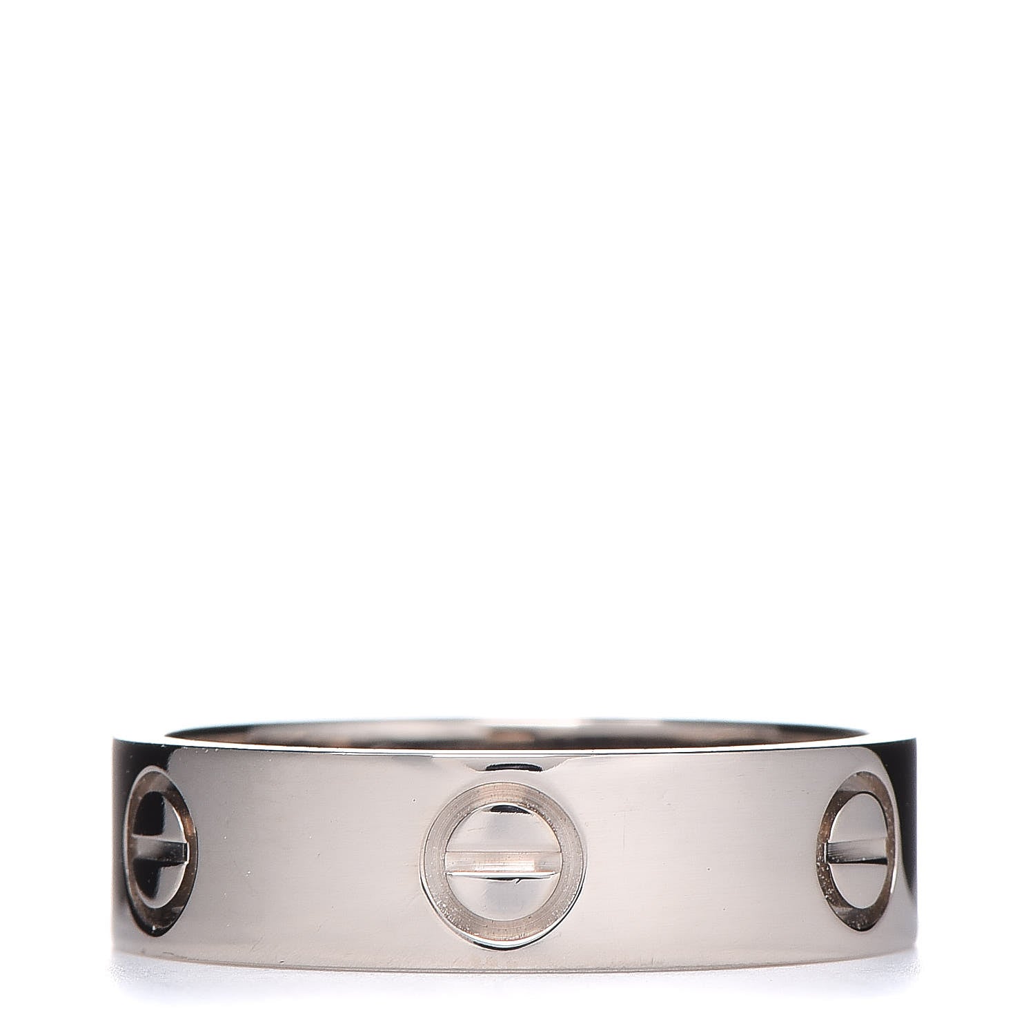 Cartier 18K White Gold 5.5mm LOVE Ring 57 8 1 of 5