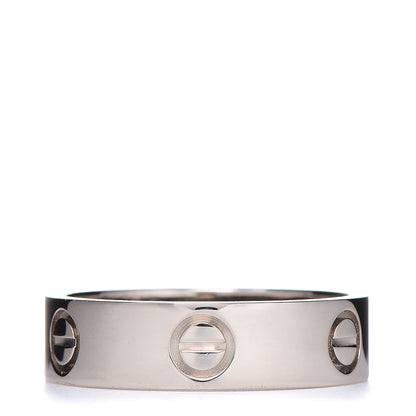Cartier 18K White Gold 5.5mm LOVE Ring 57 8 1 of 5