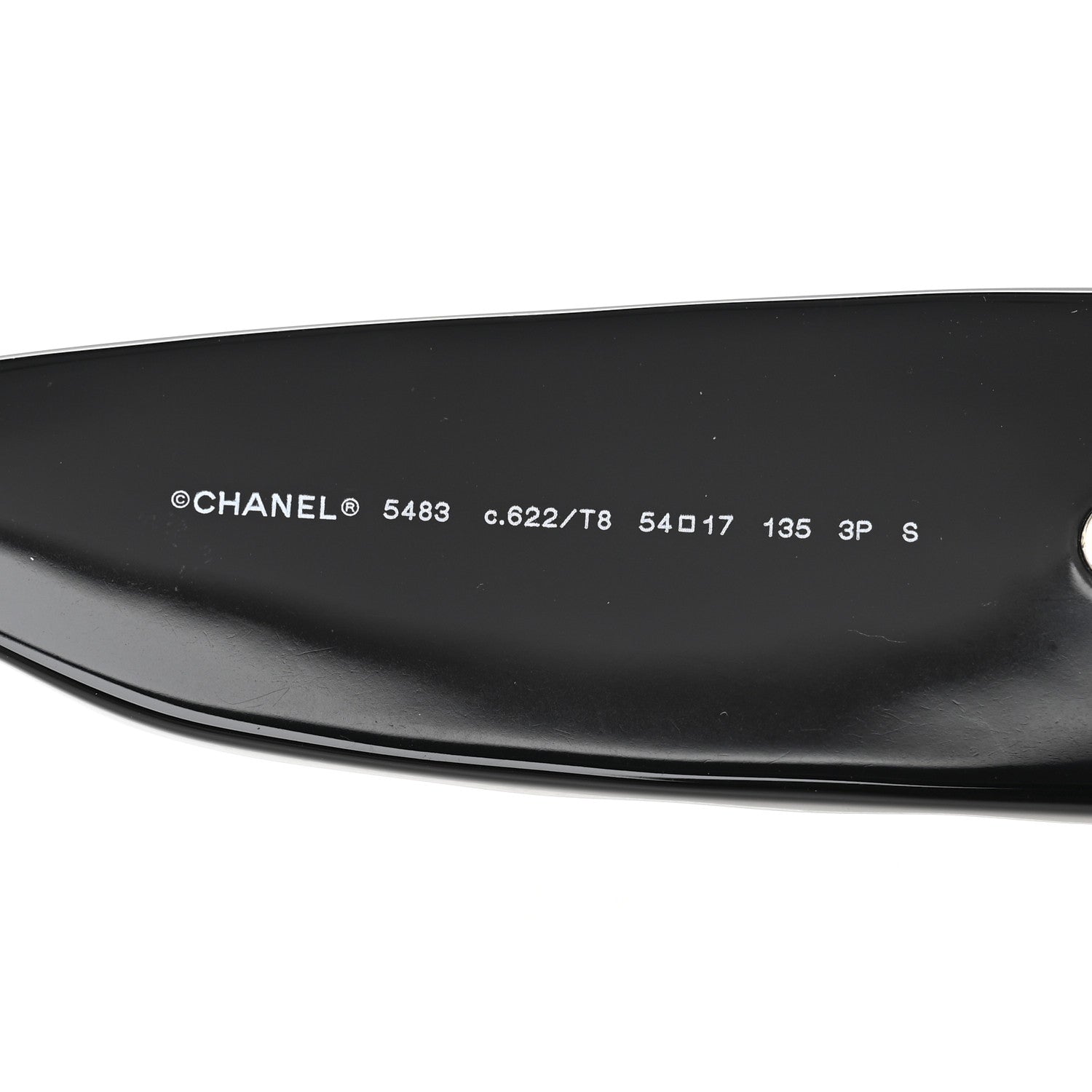 Chanel Acetate Quilted CC Rectangle Sunglasses 5483-A Black 5 of 9