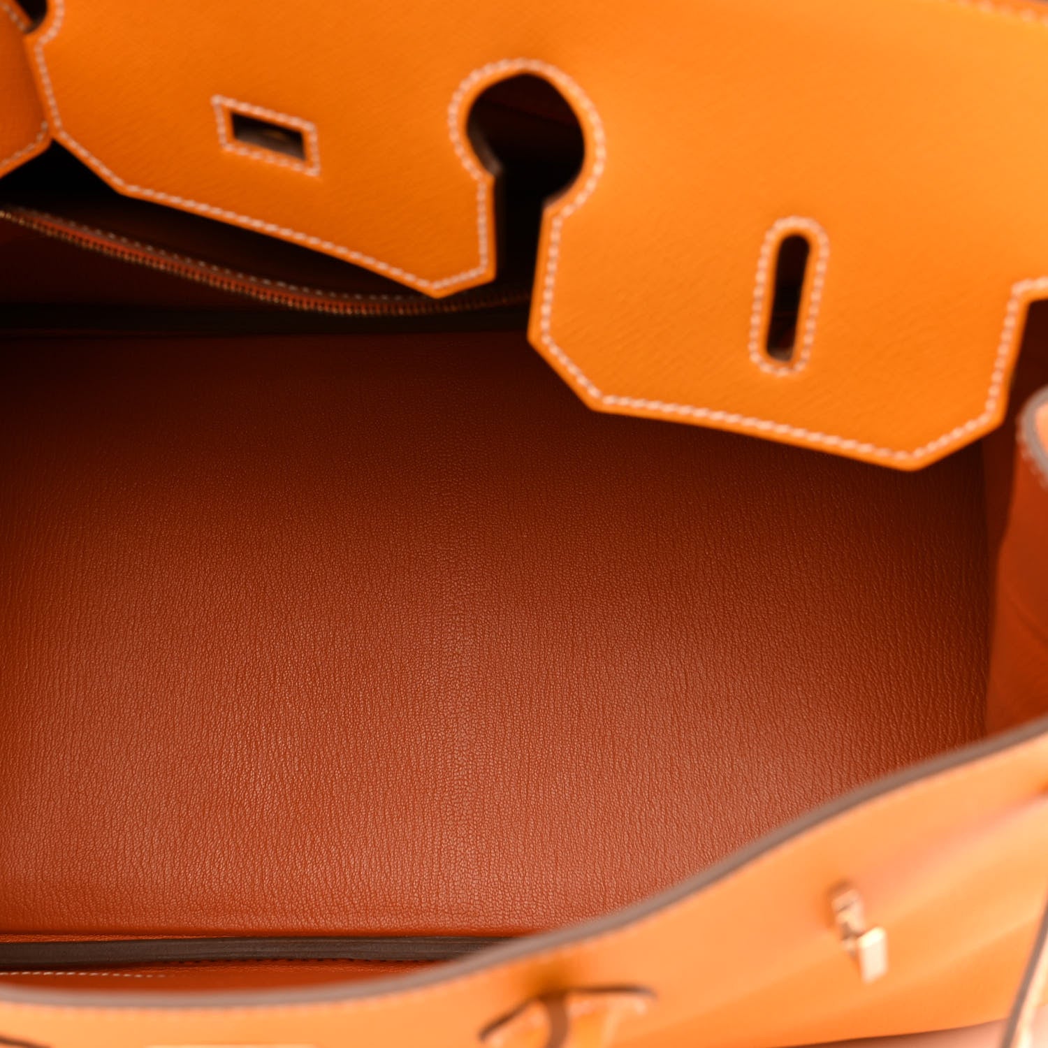 Hermes Epsom Candy Birkin 35 Jaune D'Or Feu 5 of 12