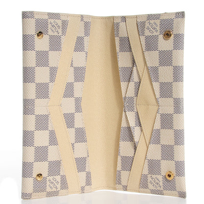 Louis Vuitton Damier Azur Long Origami Wallet 5 of 7