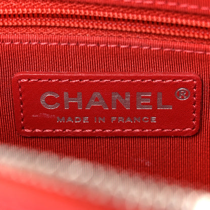 Chanel Lambskin Chevron Quilted Small Promenade Camera Dark Red 5 of 9