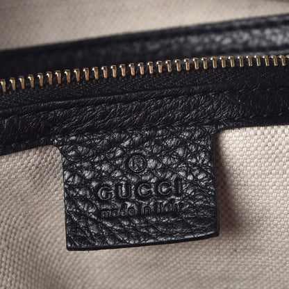 Gucci Calfskin Vintage Web Medium Boston Black 8 of 9
