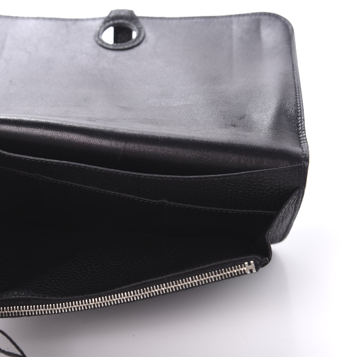 Hermes Togo Dogon Duo Wallet Black 5 of 10