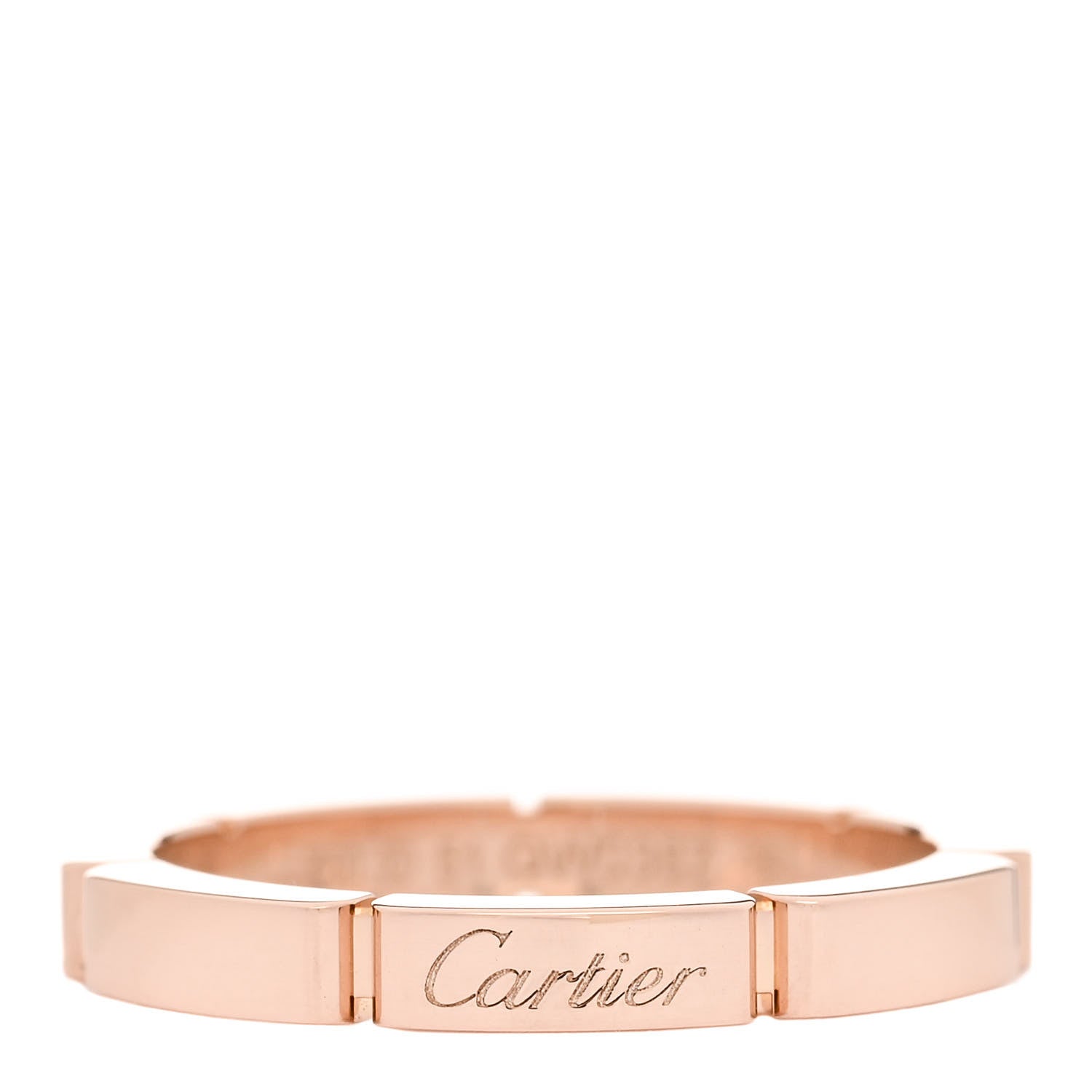 Cartier 18K Pink Gold 2.5mm Maillon Panthere Wedding Band Ring 51 5.75 1 of 4