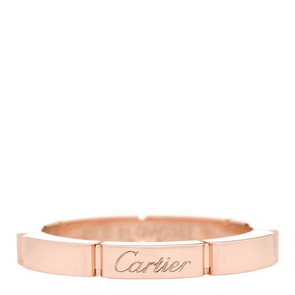 Cartier 18K Pink Gold 2.5mm Maillon Panthere Wedding Band Ring 51 5.75 1 of 4
