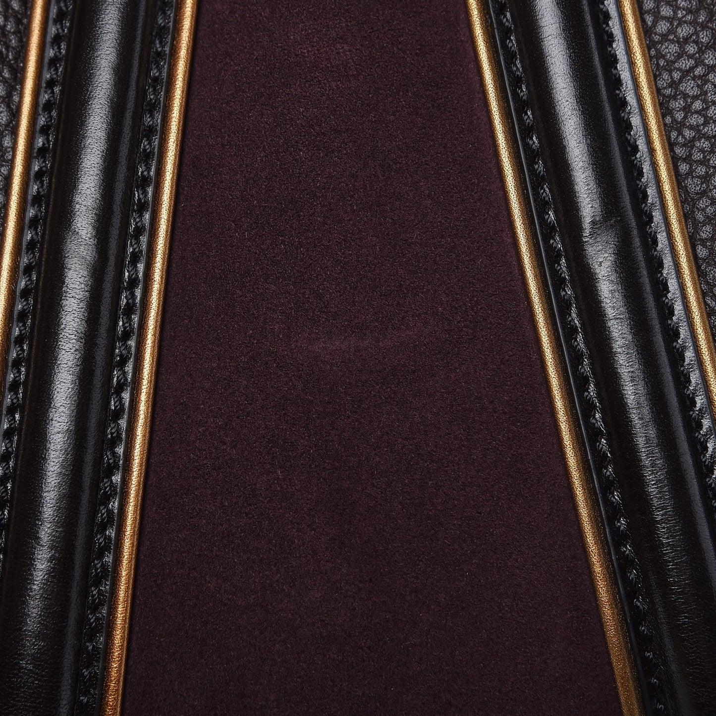 Grainy Calfskin Suede Tote Brown Burgundy
