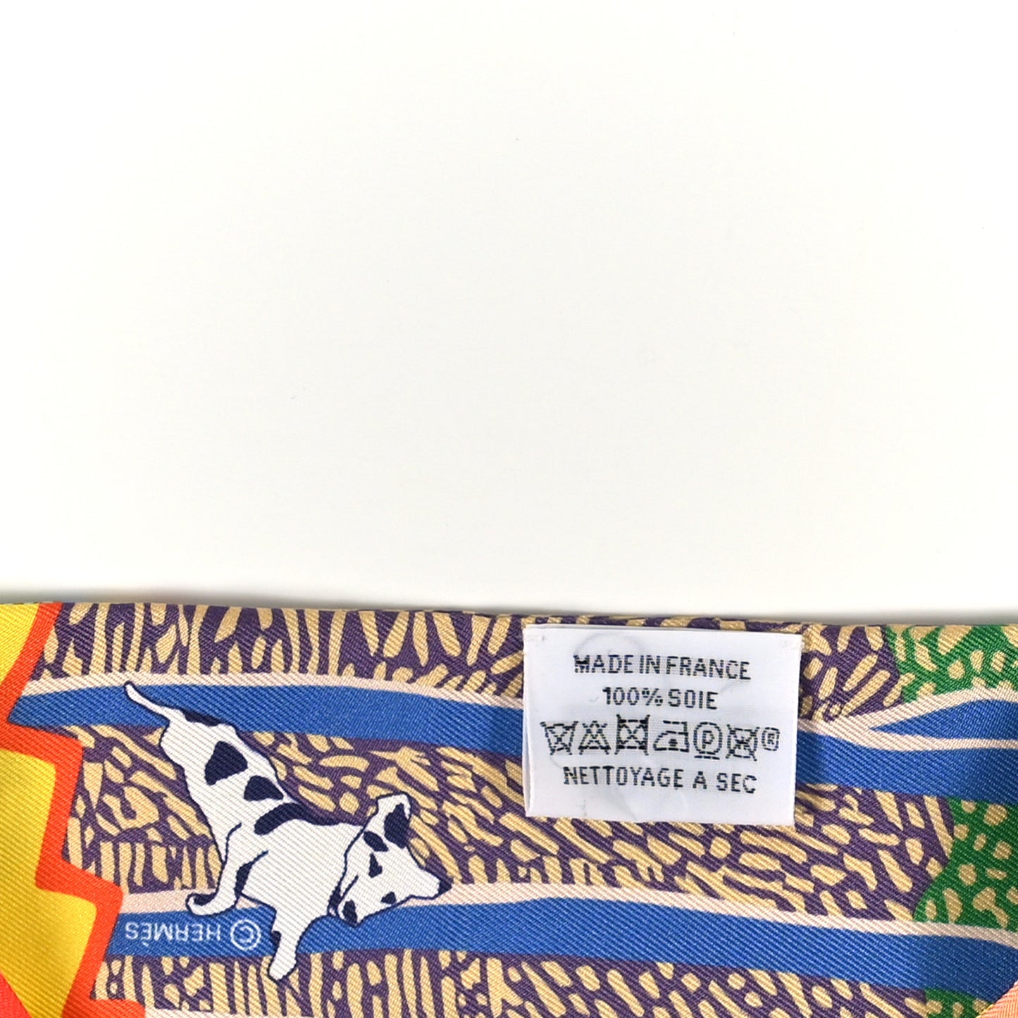 Silk En Liberte Twilly Jaune Vif Bleu Rouge