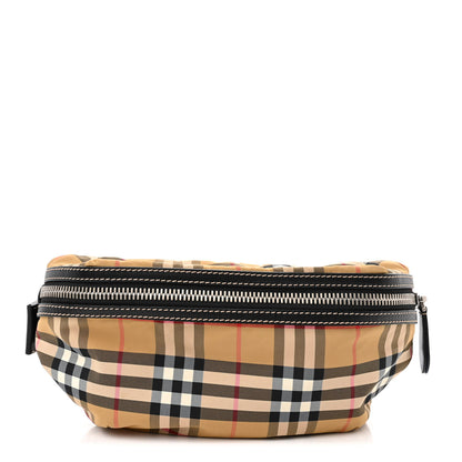 Burberry Nylon Vintage Check Medium Sonny Belt Bag Antique Yellow 1 of 15