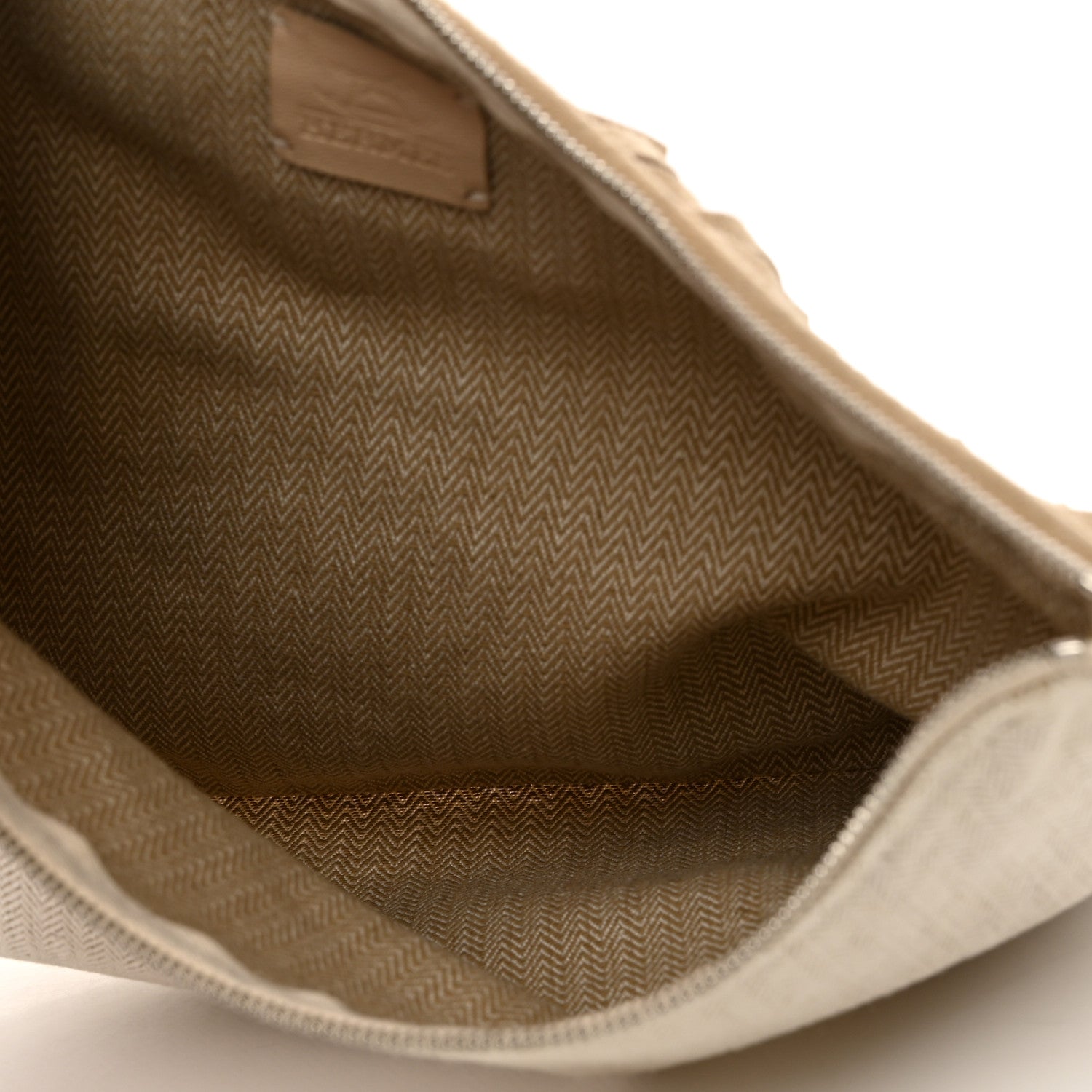 Hermes Toile Velvet Lambskin Tipi Print Flat Case Beige Coyote 5 of 8