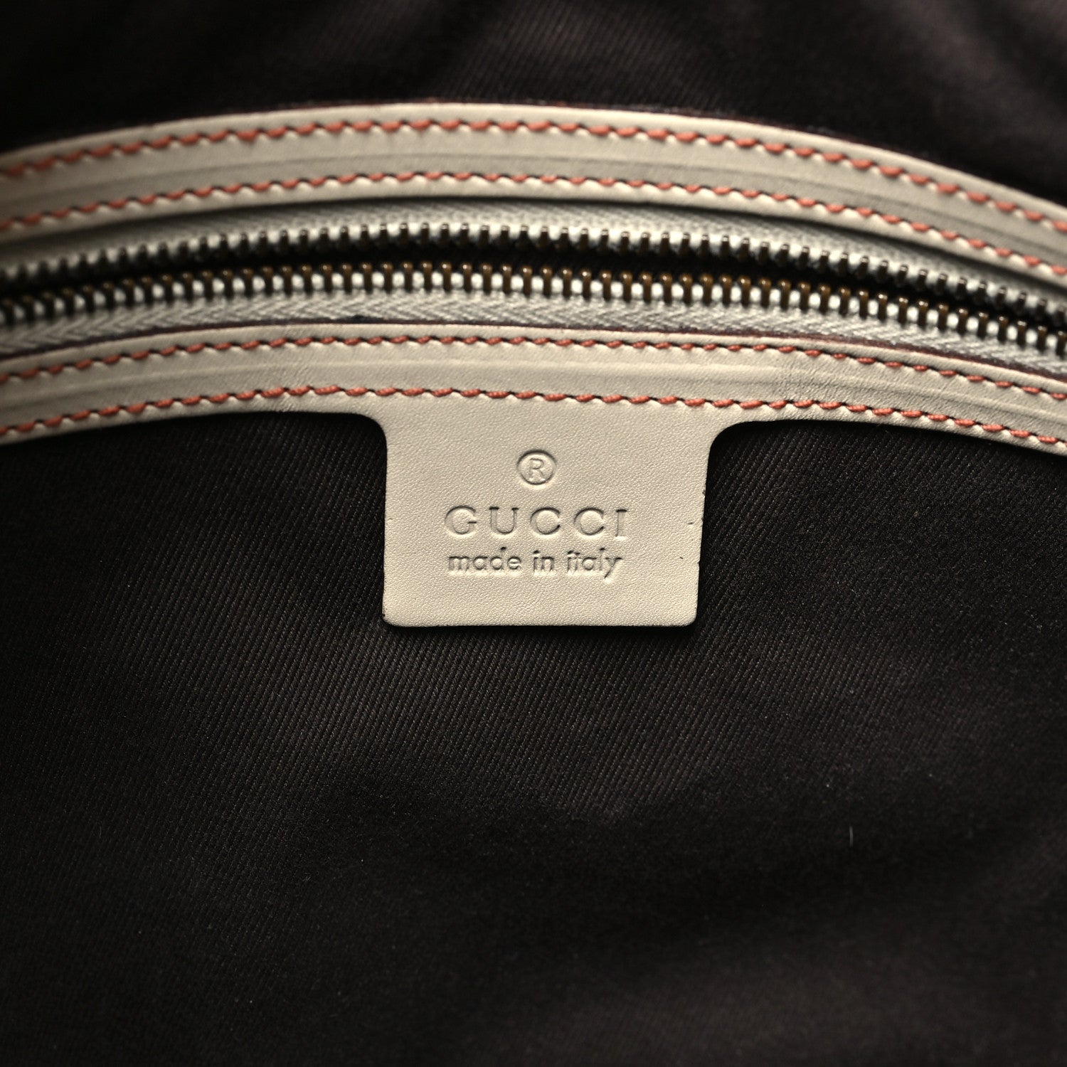 Gucci Calfskin Piston Lock Jackie O Hobo White 6 of 12