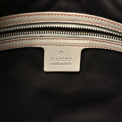 Gucci Calfskin Piston Lock Jackie O Hobo White 6 of 12