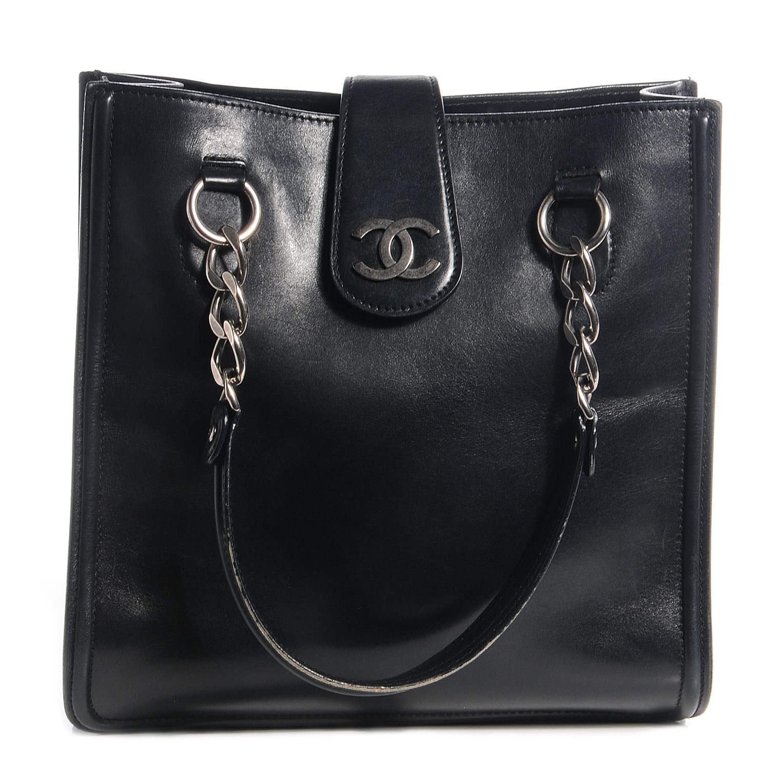 Chanel Smooth Calfskin Country Ride Tote Black 1 of 8