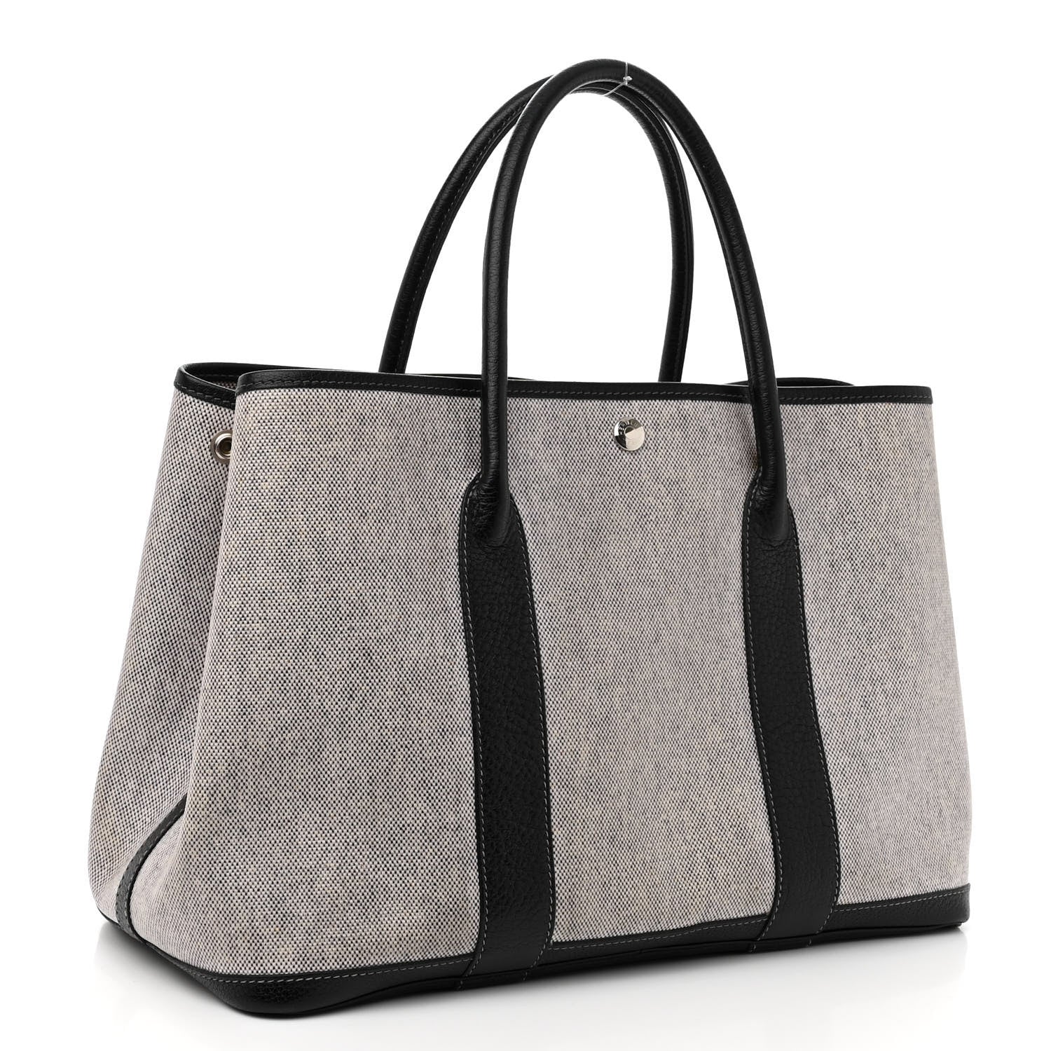 Hermes Toile Buffle Skipper Garden Party 36 MM Tote Black 3 of 9