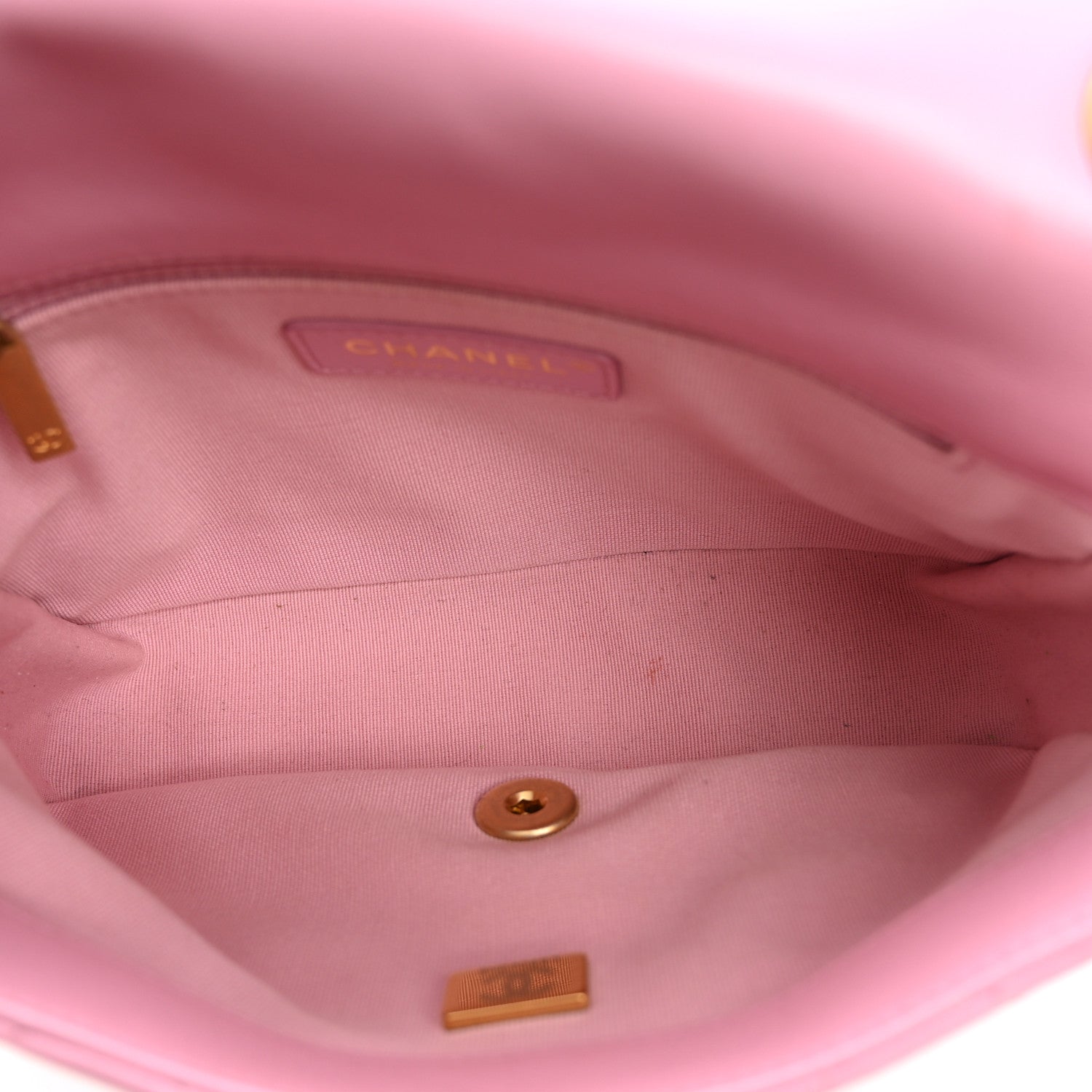 Chanel Lambskin Quilted Small Lacquered Chain Flap Pink 5 of 10
