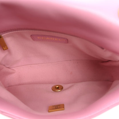 Chanel Lambskin Quilted Small Lacquered Chain Flap Pink 5 of 10