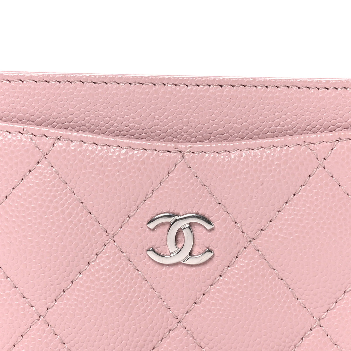 Chanel Caviar Quilted Card Holder Light Pink 8 of 9