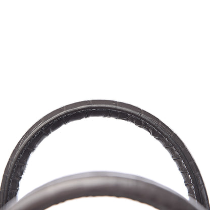 Saint Laurent Crocodile Embossed Small Sac De Jour Asphalt 11 of 14