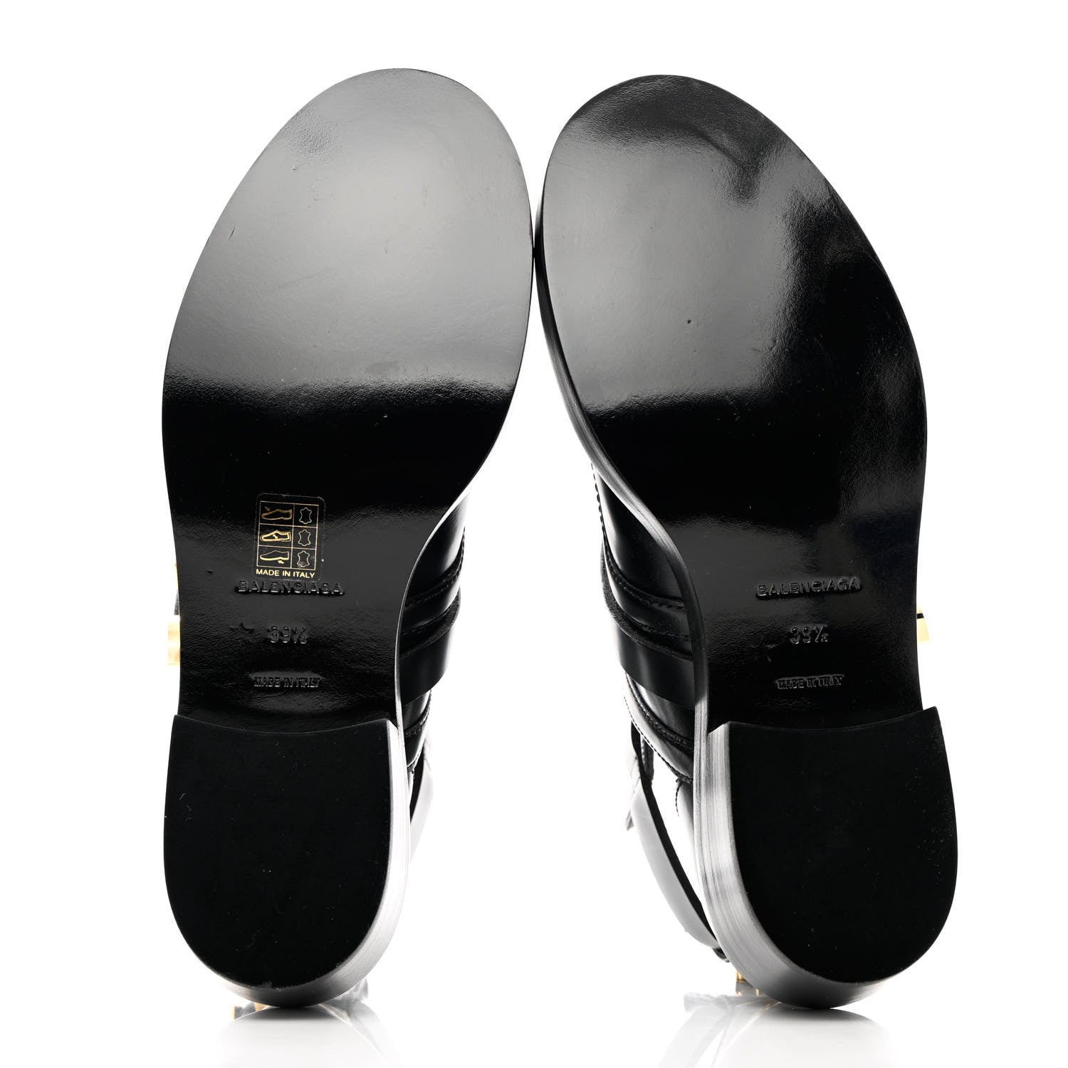 Balenciaga Brushed Calfskin Ceinture Ankle Boots 39.5 Black 5 of 13