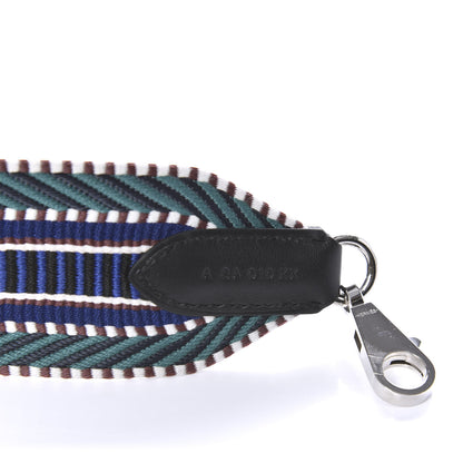 Hermes Toile Swift 50mm Sangle Cavale Shoulder Strap Malachite Bleu Electrique Black 3 of 4