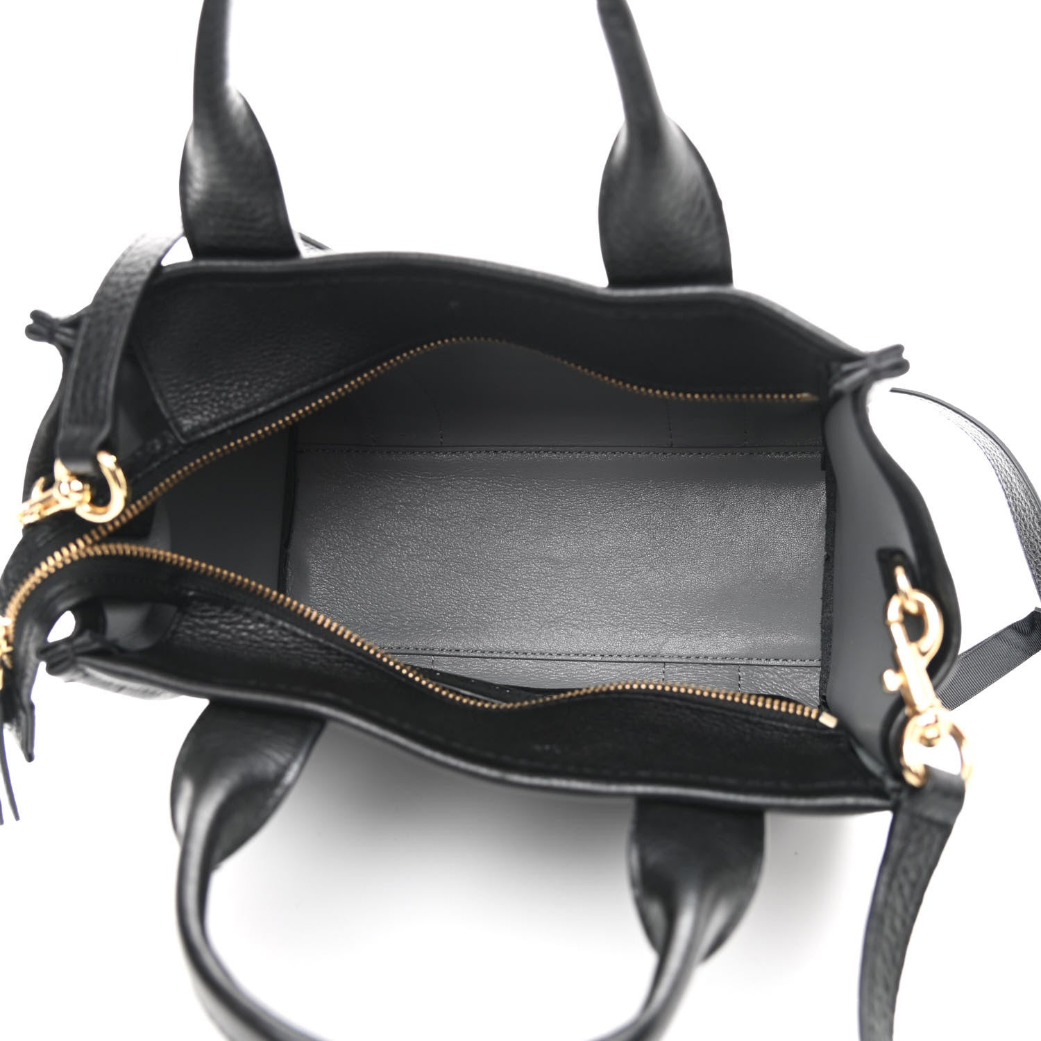 Marc Jacobs Grained Calfskin Small The Tote Bag Black 5 of 10
