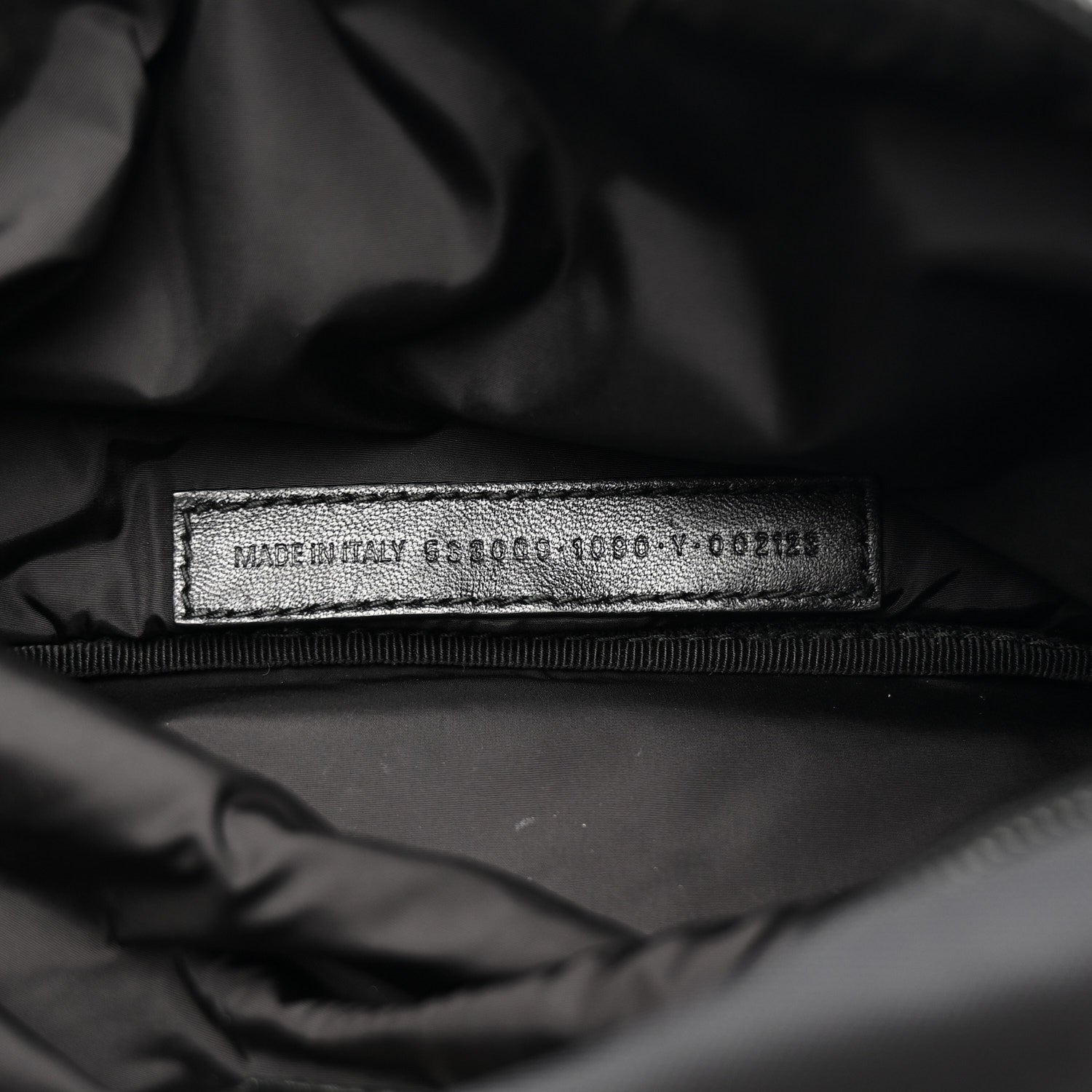 Balenciaga Recycled Sport Nylon Logo Embroidered Wheel Beltpack Black 7 of 14