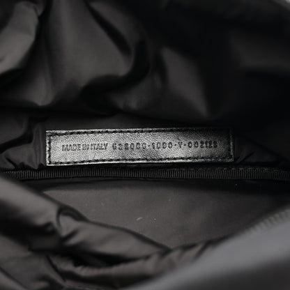 Balenciaga Recycled Sport Nylon Logo Embroidered Wheel Beltpack Black 7 of 14