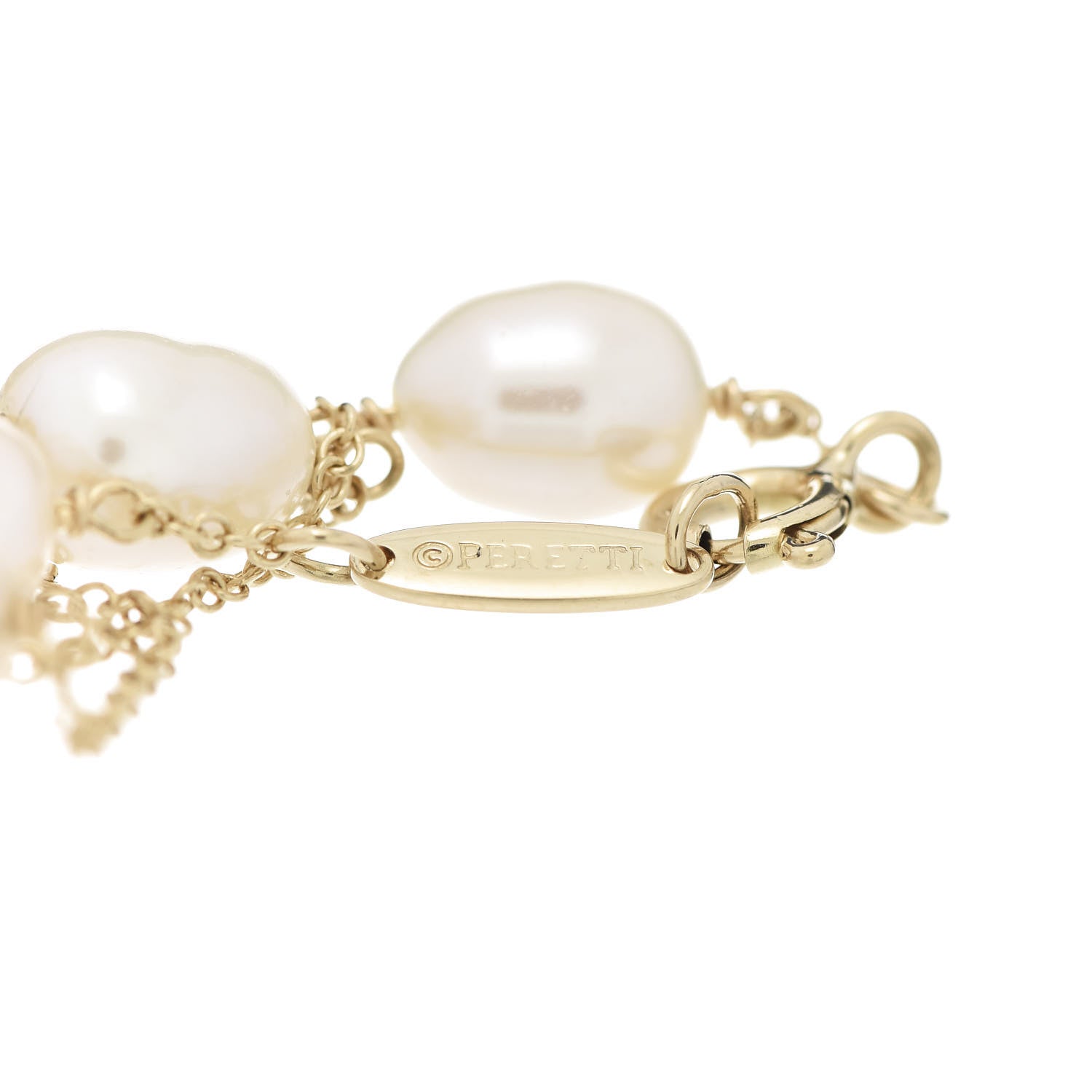 Tiffany 18K Yellow Gold Pearl 6-6.5mm Elsa Peretti Pearls By The Yard Bracelet 6 of 7