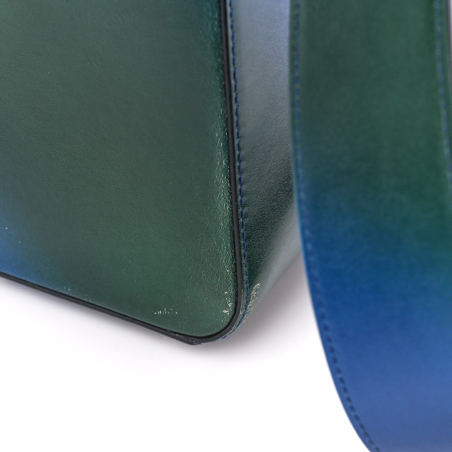 Christian Dior Box Calfskin Gradient Medium Lady Dior Purple Blue Green 20 of 20