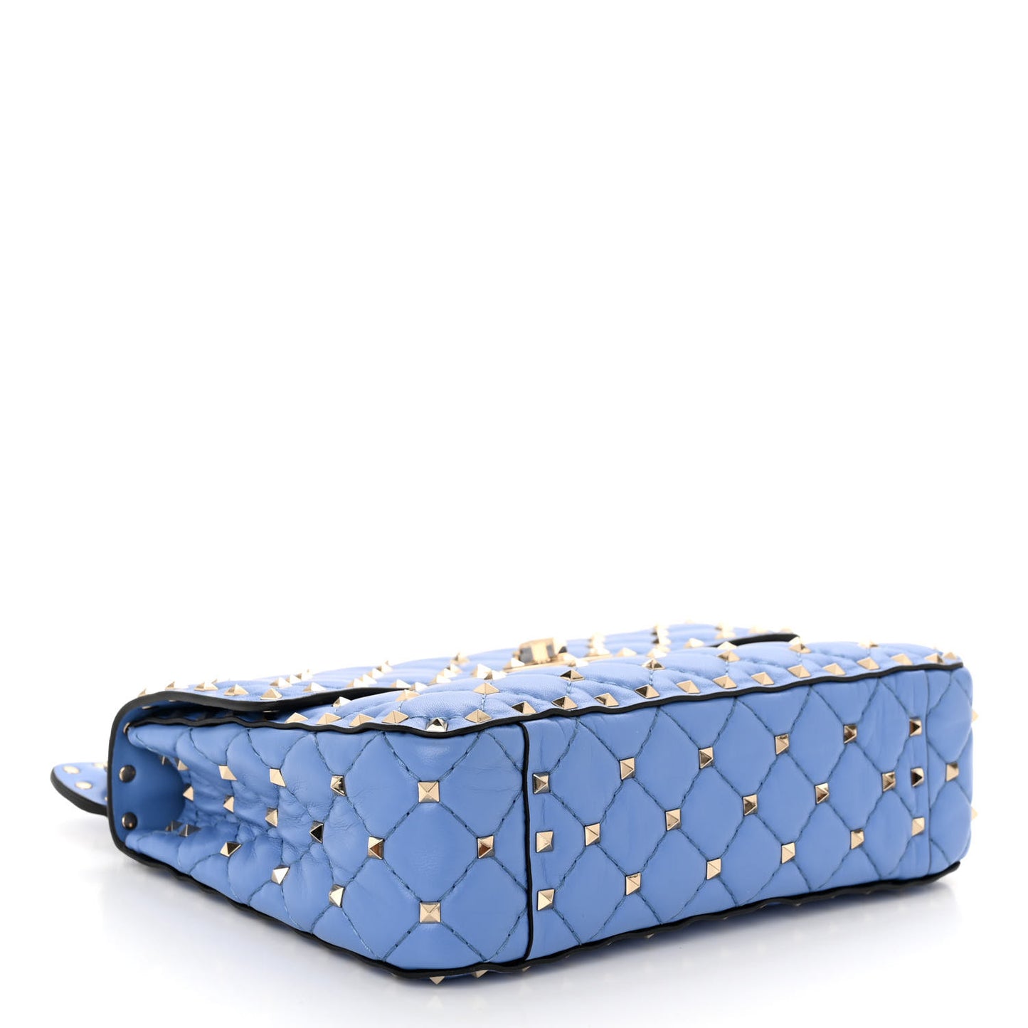 Nappa Medium Rockstud Spike Shoulder Bag Angel