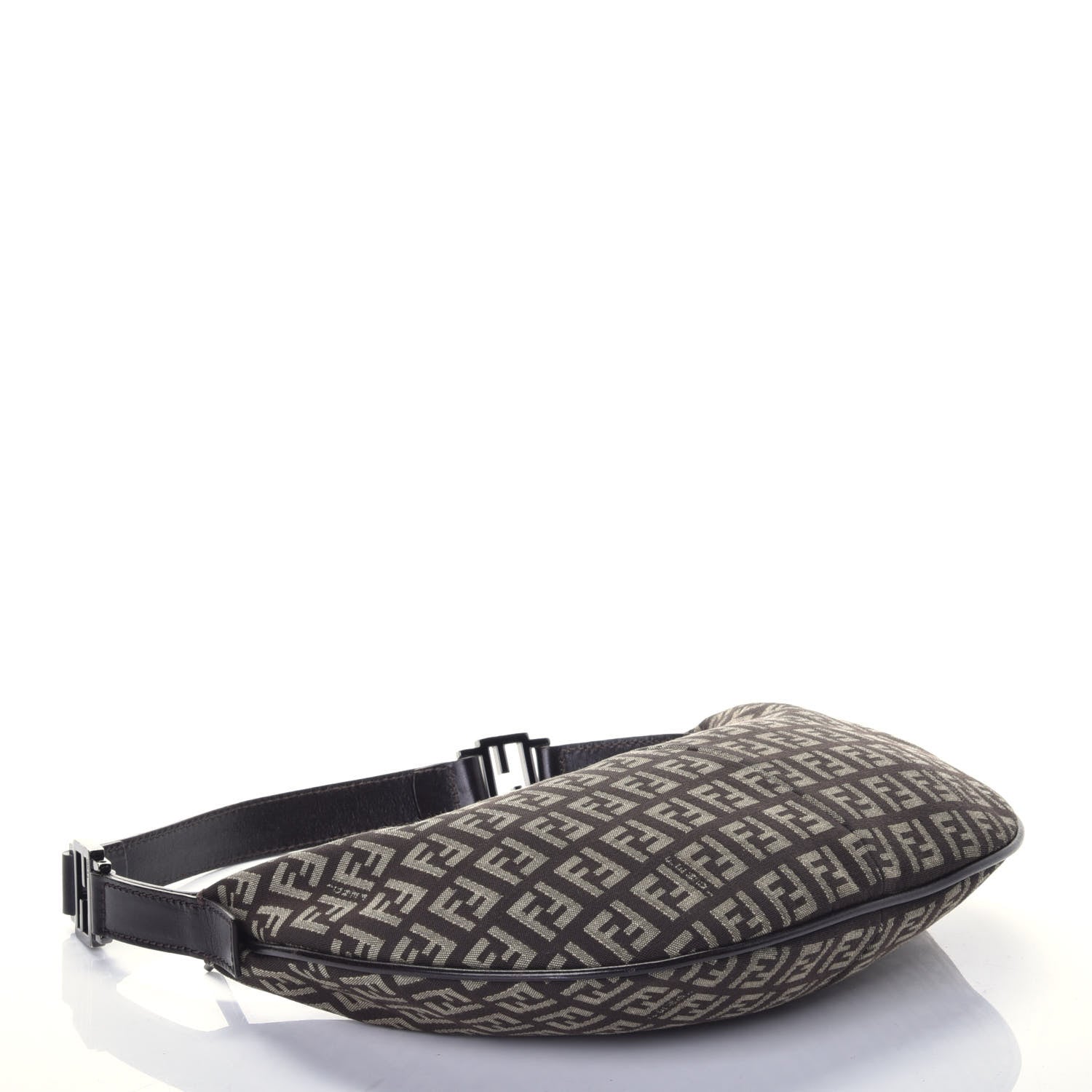 Fendi Zucchino Vitello Hobo Testa di Moro Beige 4 of 8