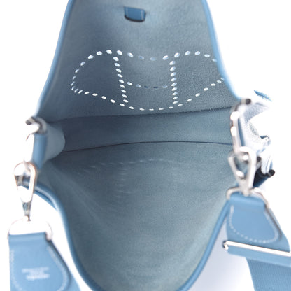 Hermes Taurillon Clemence Evelyne III GM Blue Jean 5 of 10