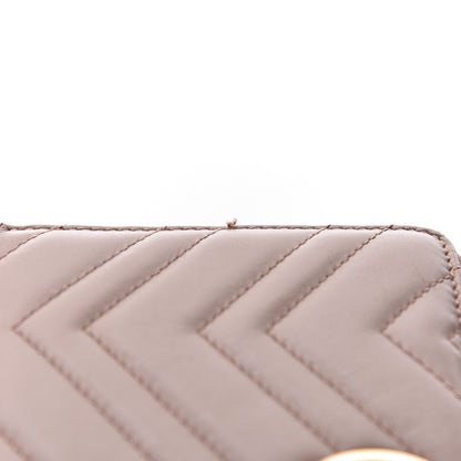 Gucci Calfskin Matelasse GG Marmont Zip Around Organizer Wallet Porcelain Rose 11 of 17