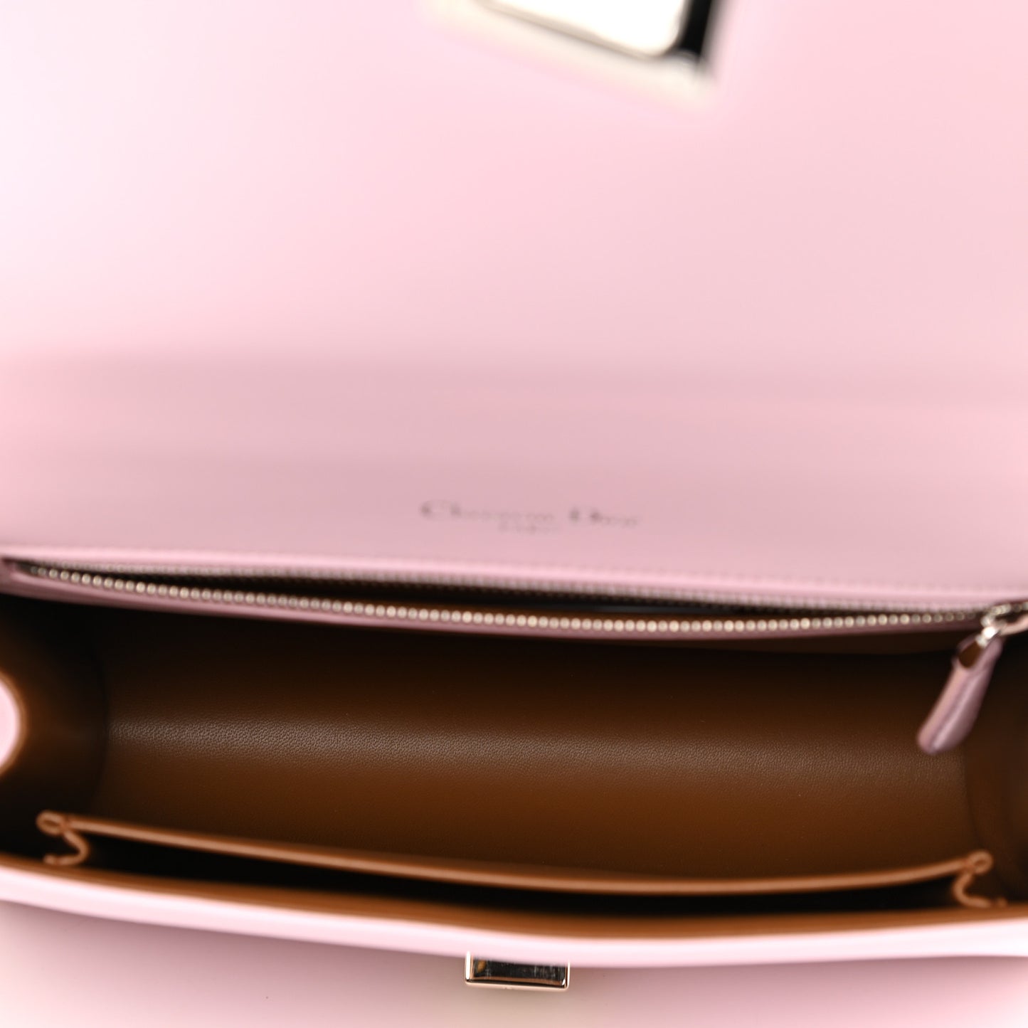 Lambskin Paradise Diorama Flap Bag Pink Multicolor