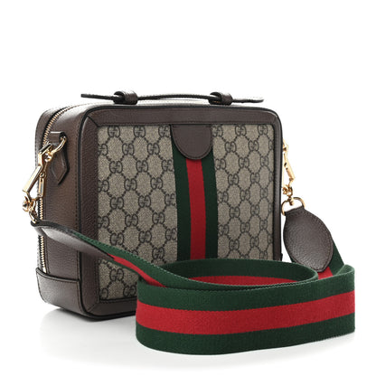 Gucci GG Supreme Web Small Ophidia Top Handle Shoulder Bag Brown 3 of 10