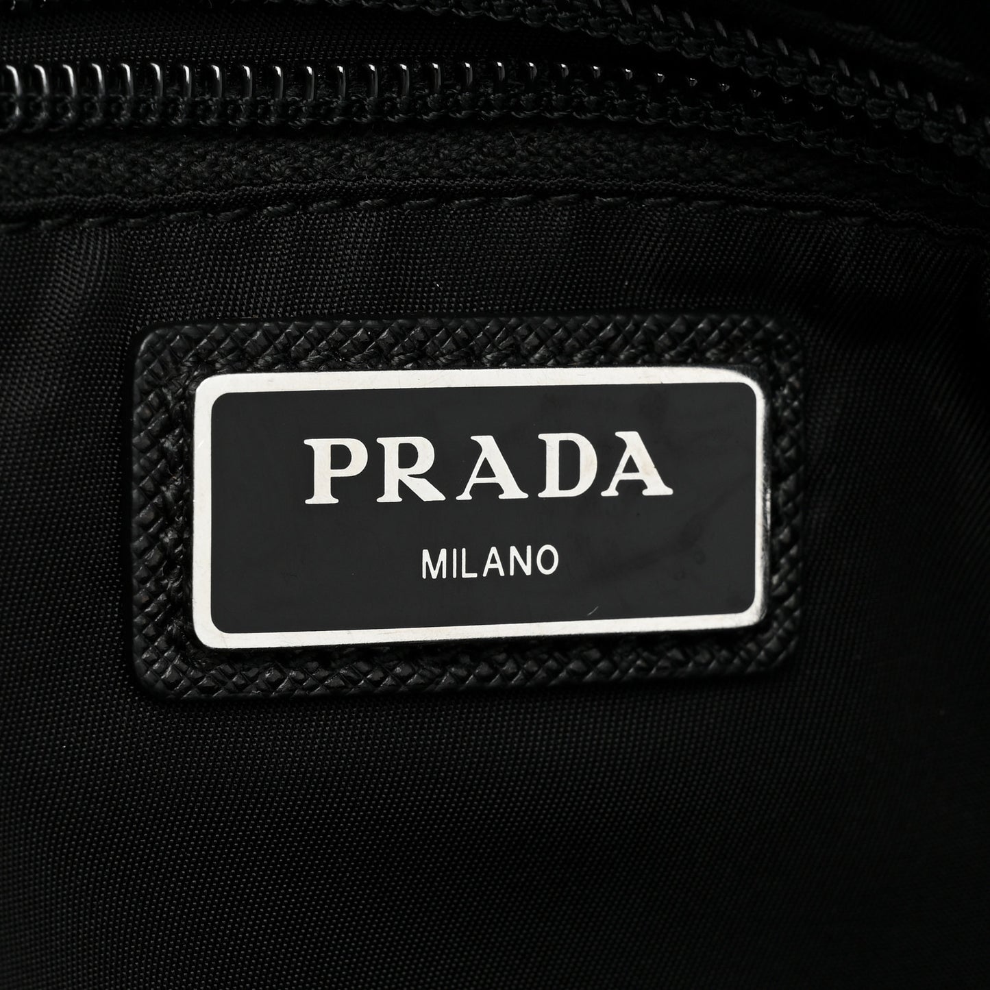 Re-Nylon Saffiano Belt Bag L Black