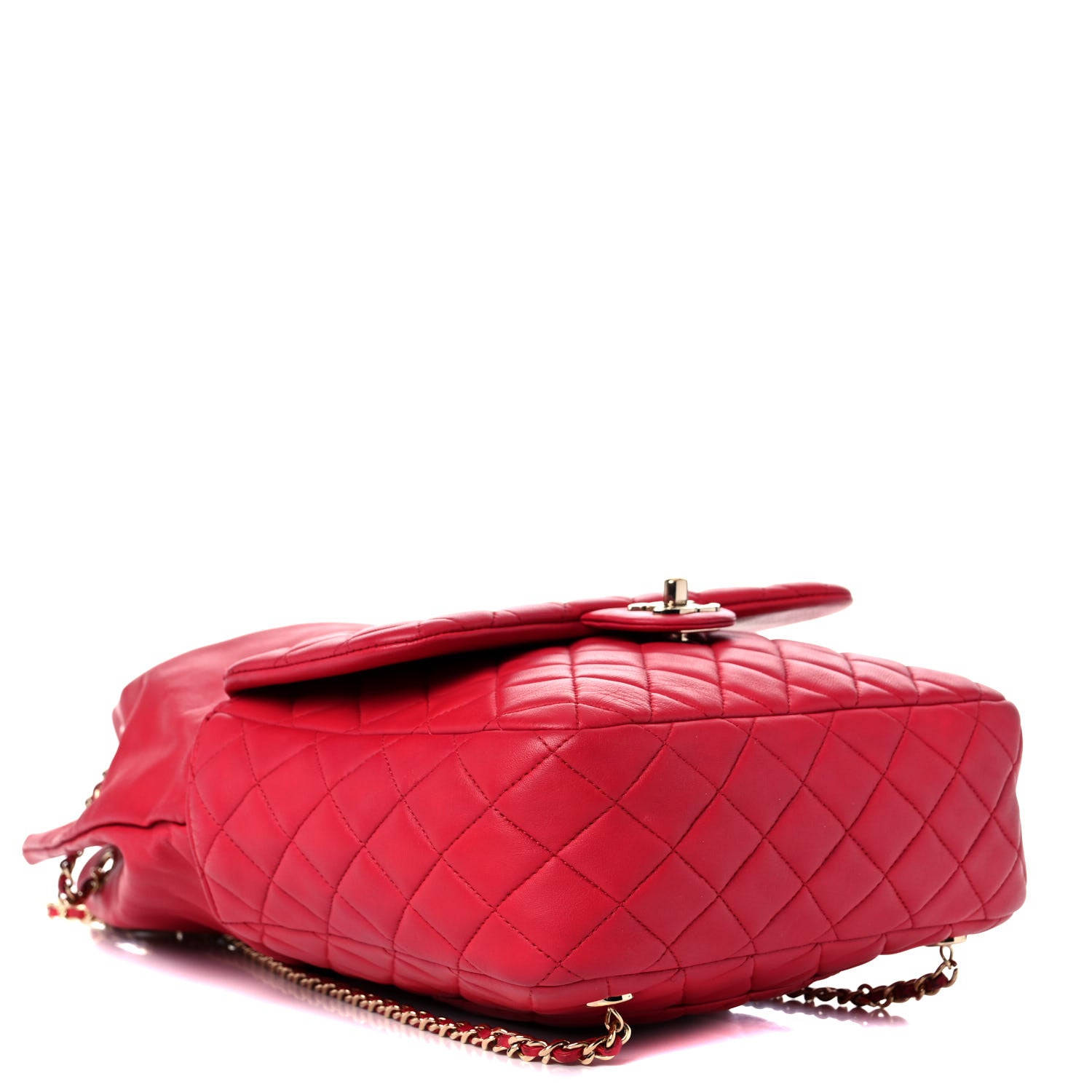 Chanel Lambskin Quilted Large In Seoul Backpack Red 3 of 12