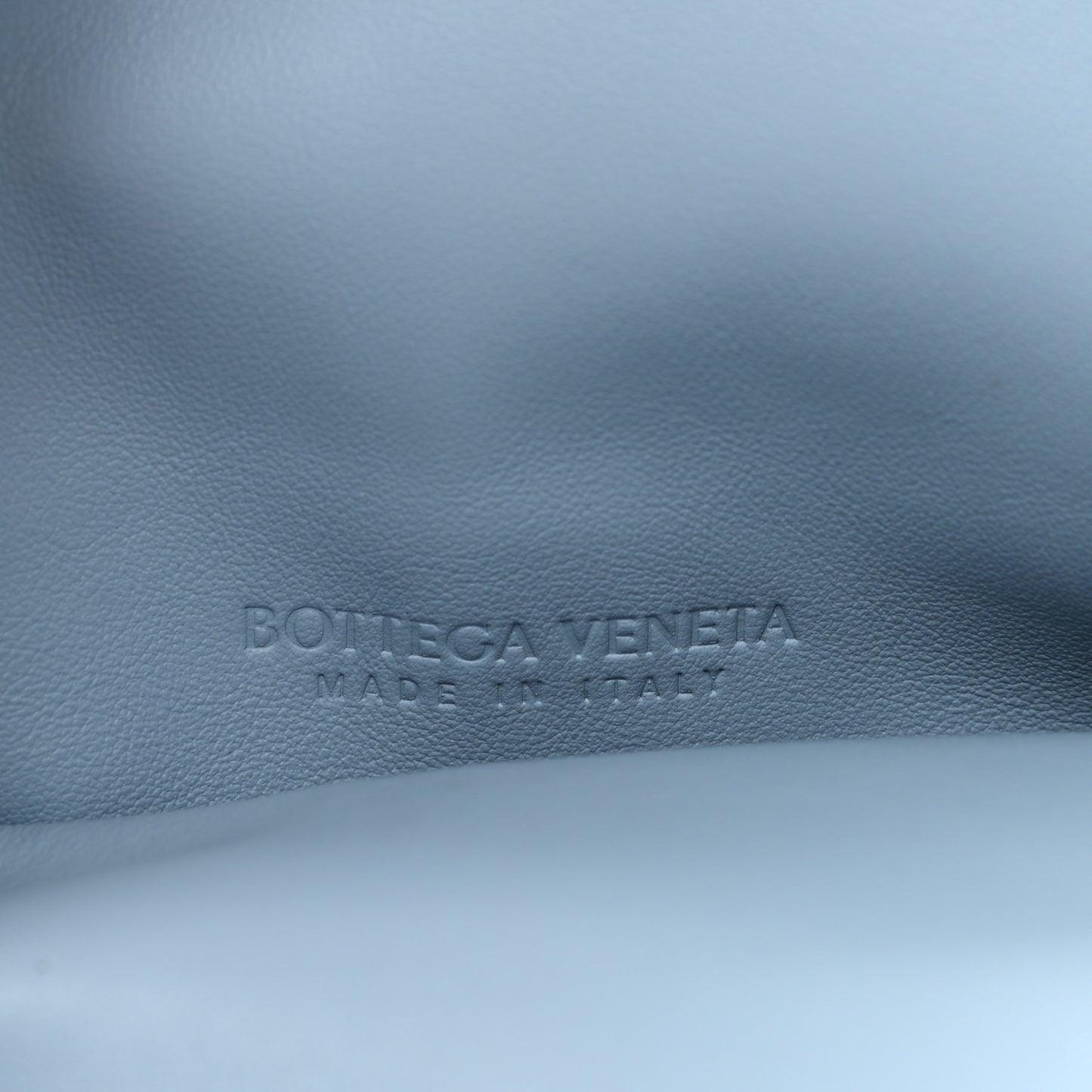 Lambskin BV Trine Clutch Ice