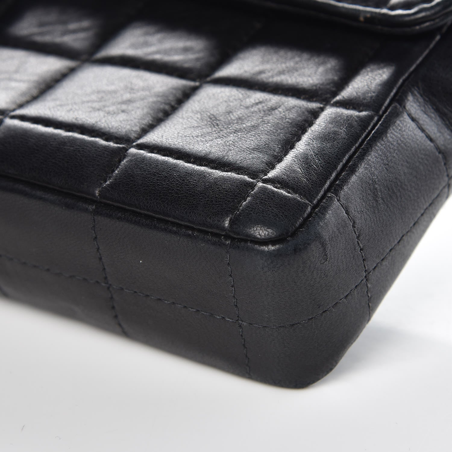 Chanel Lambskin East West Chocolate Bar Flap Black 13 of 14
