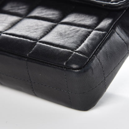 Chanel Lambskin East West Chocolate Bar Flap Black 13 of 14