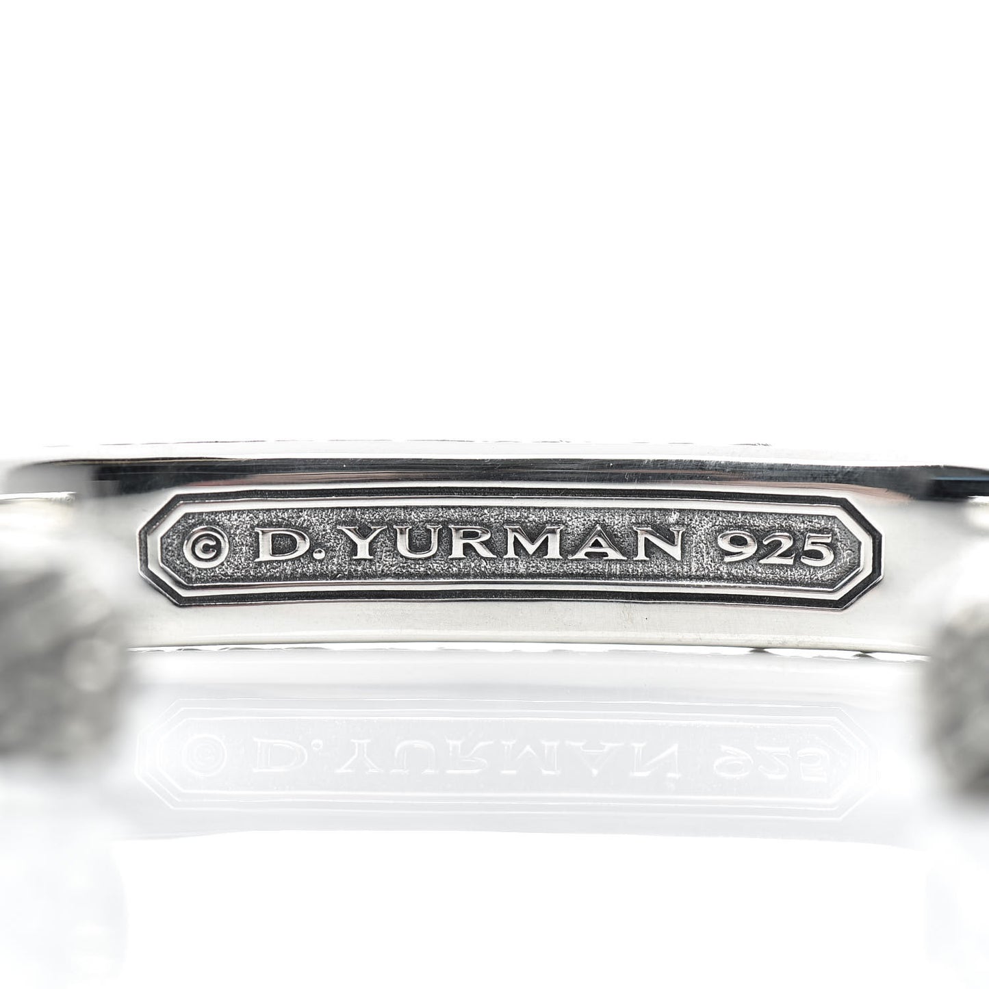 Sterling Silver 10mm Naturals Gator Cuff Bracelet