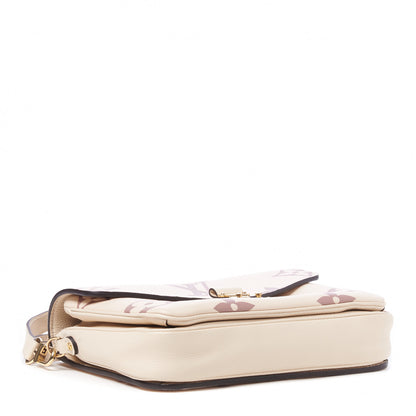 Louis Vuitton Empreinte Monogram Giant Pochette Metis Creme Bois De Rose 3 of 8