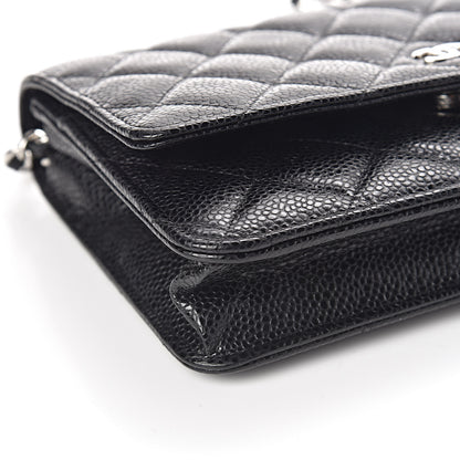 Chanel Caviar Quilted Wallet On Chain WOC Black 10 of 12