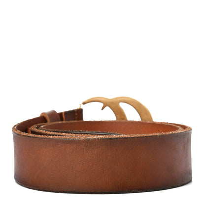 Gucci Faded Calfskin Double G 40mm Belt 80 32 Cuir 2 of 4