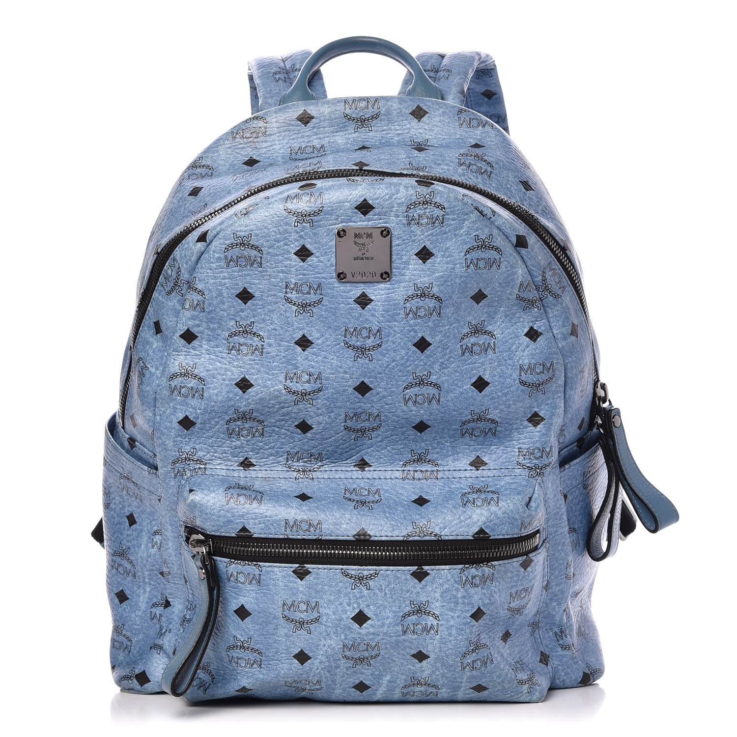 MCM Visetos Medium Stark Backpack Light Blue 1 of 15