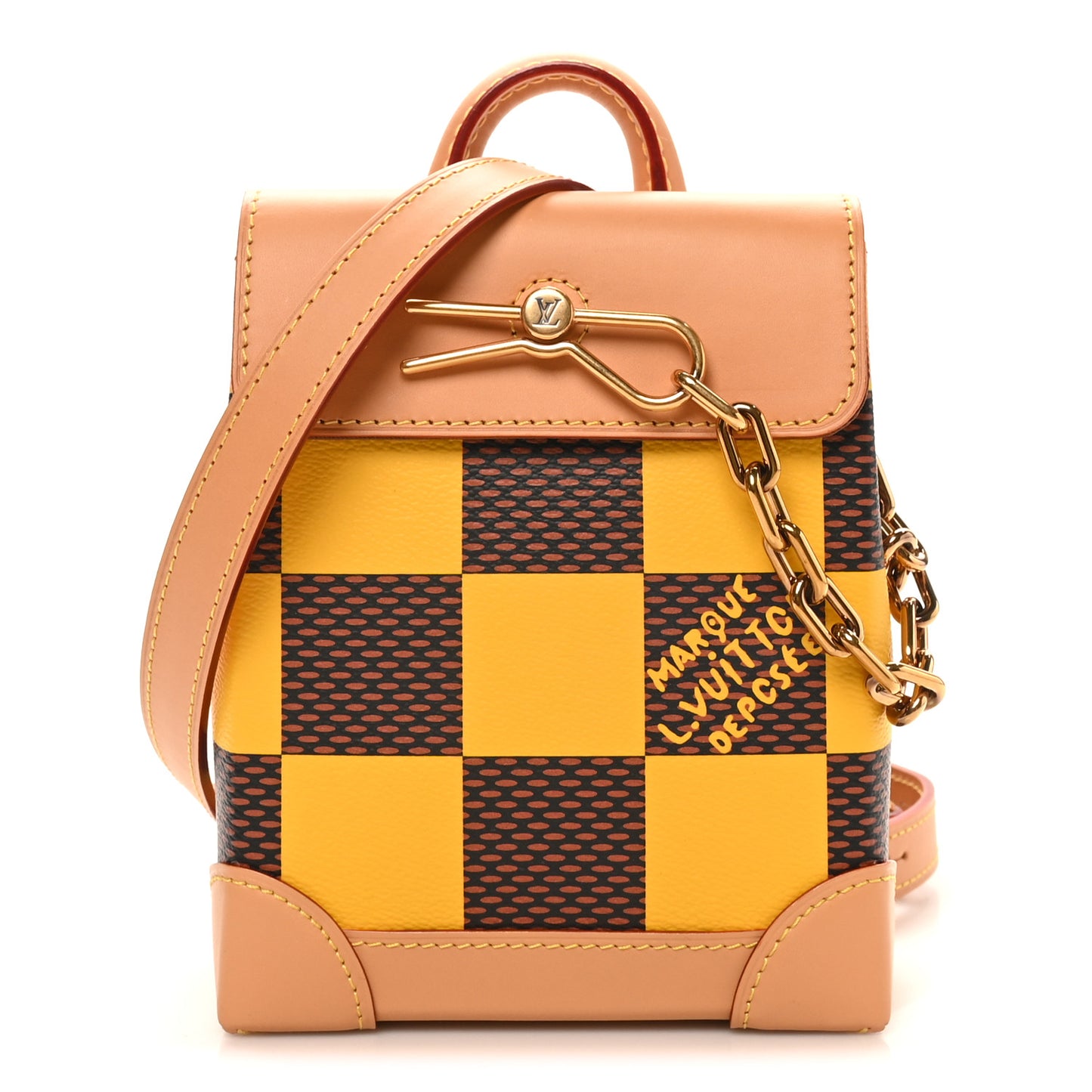 Damier Pop Nano Steamer Yellow