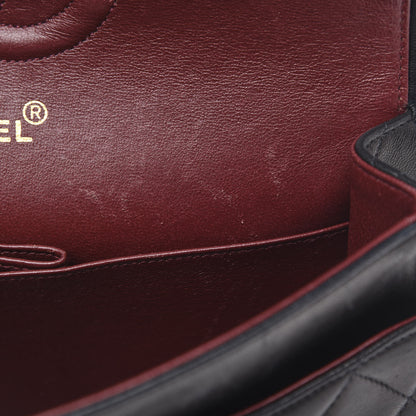 Chanel Lambskin Quilted Medium Double Flap Black 12 of 17