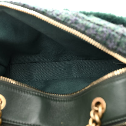 Chanel Tweed Shearling Grained Calfskin Camera Case Green 5 of 13