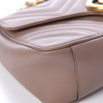Gucci Calfskin Matelasse Small GG Marmont Shoulder Bag Porcelain Rose 9 of 13